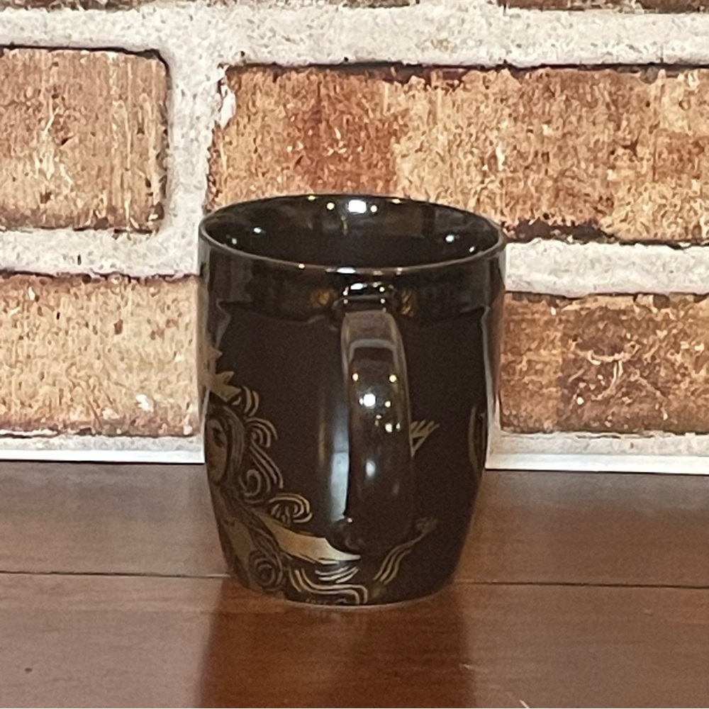 Starbucks 2012 Anniversary Brown & Gold Siren Crown Mermaid 12 oz. Cup - Picture 4 of 7